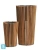 Кашпо TREEZ Effectory Timberline Высокий конус, тёмное дерево 31-d, 48-h