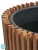 Кашпо TREEZ Effectory Timberline Конус, тёмное дерево 37-d, 34-h