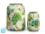 Кашпо TREEZ Effectory Savage Garden Design-ваза Botanical, белое с зеленым 43-d, 62-h