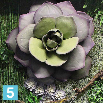 Эхеверия "Каменная Роза" большая искусственная Alseed, d-80 см.