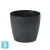 Кашпо Lamela Magnolia Eco Recycled Beton, черный бетон 15,5-d, 13,7-h