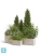 Кашпо TREEZ Effectory Beton Низкий прямоугольник, белый песок 100-l, 44-w, 45-h