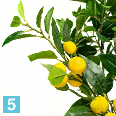Лимон с плодами искусственный Alseed, h-110 см., латекс в Москве