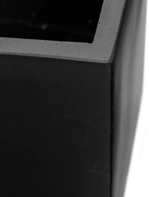 Кашпо TREEZ Effectory Black Stone Низкий прямоугольник, антрацит 100-l, 45-w, 45-h