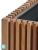 Кашпо TREEZ Effectory Timberline Низкий дивайдер, тёмное дерево 86-l, 33-w, 50-h