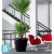 Lechuza Classico кашпо, красное 28-d, 26-h