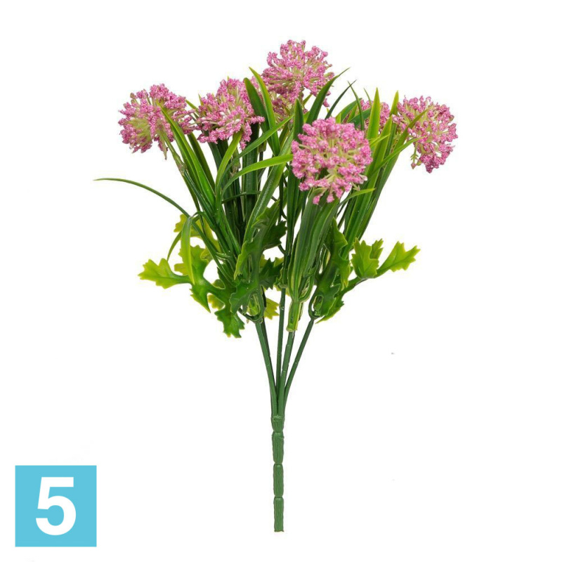 Лук декоративный куст *7 искусственный Alseed, h-29 см., микс
