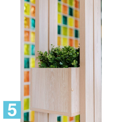 Самшит искусственная Alseed, зелёный, h-20 см. в кокосовом боксе 25*8*8