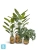 Кашпо TREEZ Effectory Savage Garden Чаша King, терракот и синий 23-d, 23-h