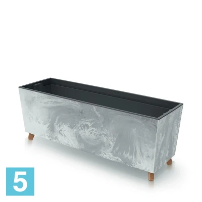 Кашпо Prosperplast URBI CASE BETON EFFECT N, бетон 77-l, 23,5-w, 30-h