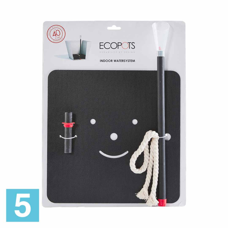 Система автополива Ecopots Rotterdam, черная для 20-l, 20-w