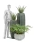 Кашпо TREEZ Effectory Aura Низкая Design-чаша, жемчужный лак 53-d, 31-h
