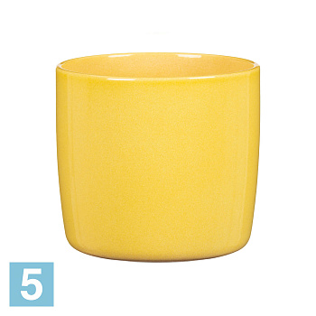 Керамическое кашпо Scheurich Solido Solare, жёлтое 24-d, 22-h в #REGION_NAME_DECLINE_PP#