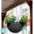 Кашпо Keter Rattan Hanging Sphere подвесное, aнтрацит 35-d, 22-h