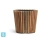 Кашпо TREEZ Effectory Timberline Конус, тёмное дерево 37-d, 34-h