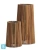 Кашпо TREEZ Effectory Timberline Высокий перевёрнутый конус, тёмное дерево 42-d, 80-h
