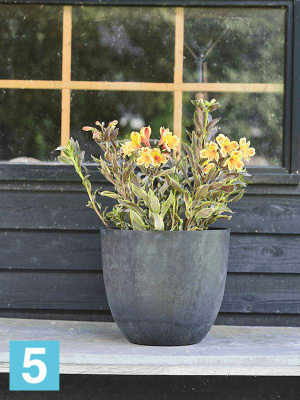 Кашпо Artstone bola pot, черное d-45 h-38 см в #REGION_NAME_DECLINE_PP#