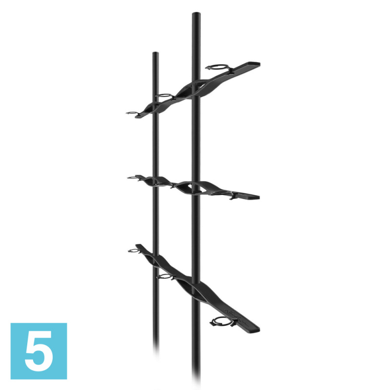 Решетка для Lechuza Trio Cottage 130, черная 113-l, 170-h