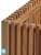 Кашпо TREEZ Effectory Timberline Куб, тёмное дерево 33-l, 33-w, 33-h