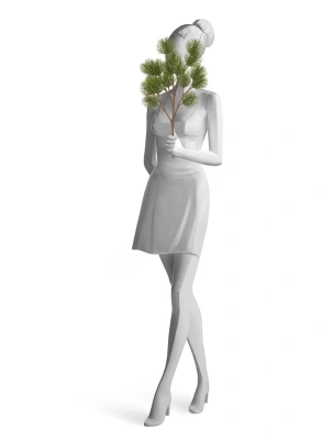 Искусственная ветка Сосны Белой японской Негиши TREEZ Collection