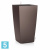 Lechuza Cubico кашпо, кофе металлик 22-l, 22-w, 41-h
