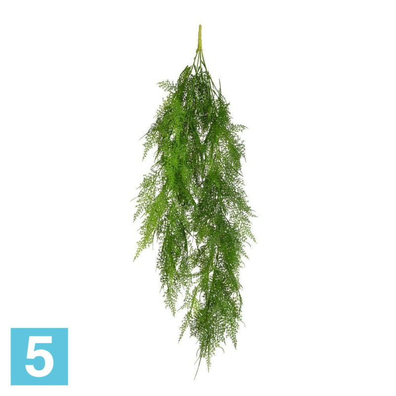 Папоротник ампельный зеленый*5ч искусственный Alseed, h-90 см., латексир.