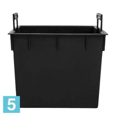 Высокое кашпо Prosperplast URBI SQUARE, кофе 33-l, 33-w, 61-h