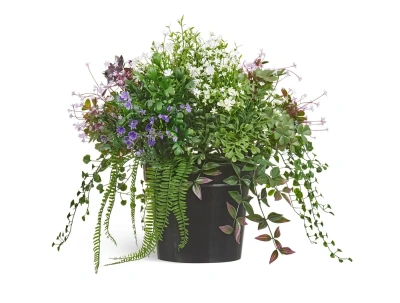 Искусственное цветущее разнотравье куст TREEZ Collection