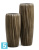 Кашпо с автополивом TREEZ Effectory Metal Высокий конус Design Wave, чернёная бронза, 34-d, 75-h