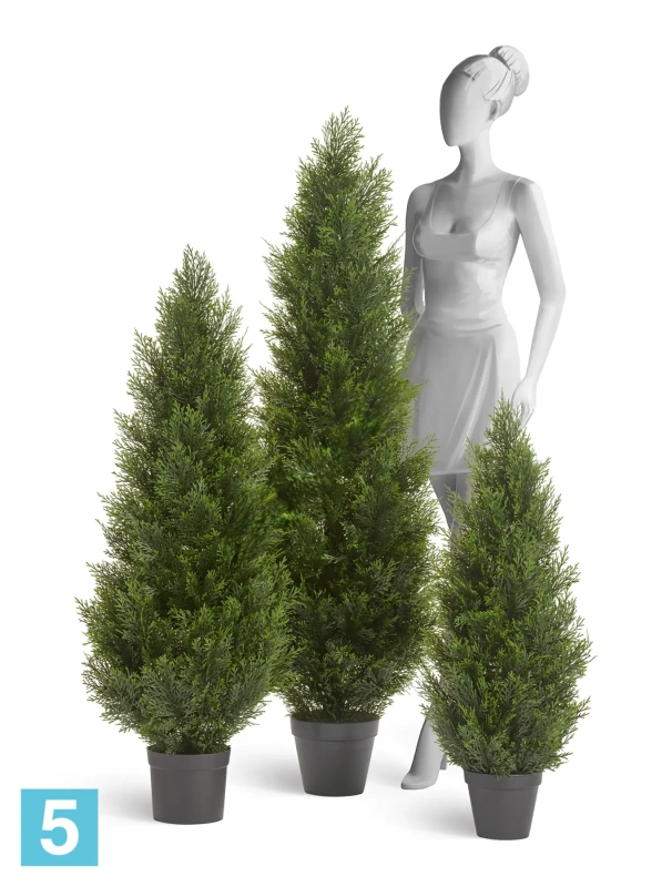 Туя искусственная TREEZ Collection Брабант пушистая уличная 90h (крона d-35, h-80)