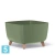 Кашпо Prosperplast GRACIA Square, зеленое 39-l, 39-w, 27-h