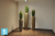 Высокое кашпо Fleur ami Loft Verdigris 34-d, 150-h, бронзовое