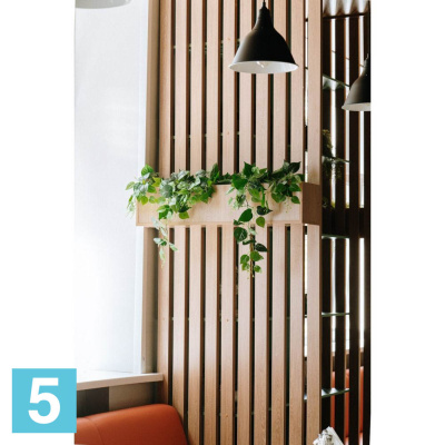 Сциндапсус ампельный в кокосовом боксе 30х30х искусственный Alseed, h-10