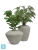 Кашпо TREEZ Effectory Moho Высокая Design-ваза, белый песок 60-d, 65-h