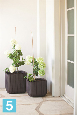 Кашпо Keter Cube Planter L, виски-коричневое 39,5-l, 39,5-w, 39,5-h в #REGION_NAME_DECLINE_PP#
