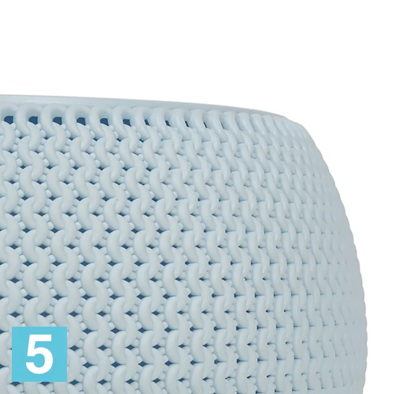 Напольное кашпо Prosperplast SPLOFY BOWL, голубое 37-d, 21-h