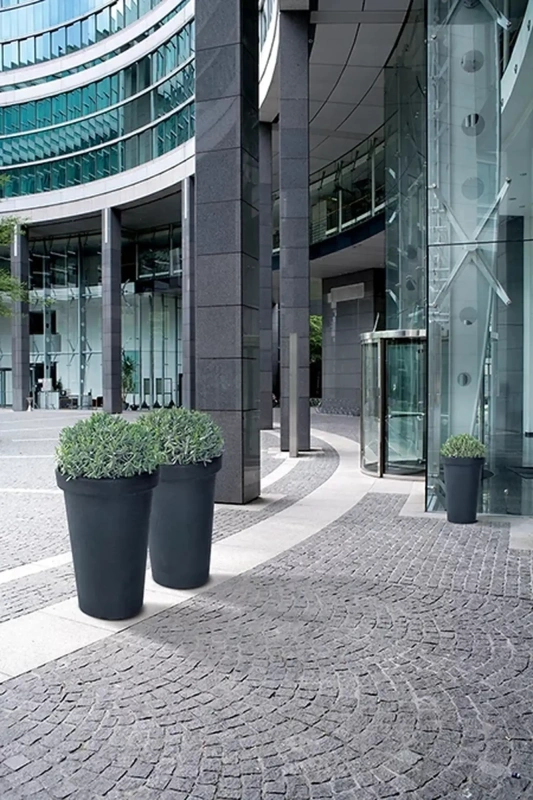 Кашпо Prosperplast Classic Tower flowerpot, коричневое 40-d, 63-h