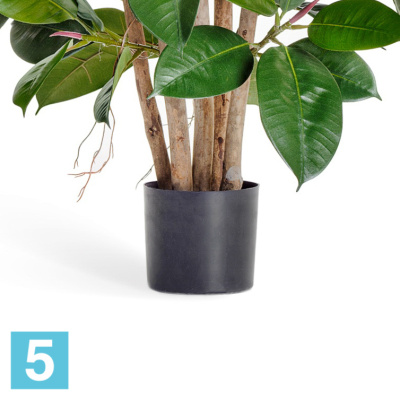 Фикус искусственный TREEZ Collection Эластика куст зеленый 90h в #REGION_NAME_DECLINE_PP#
