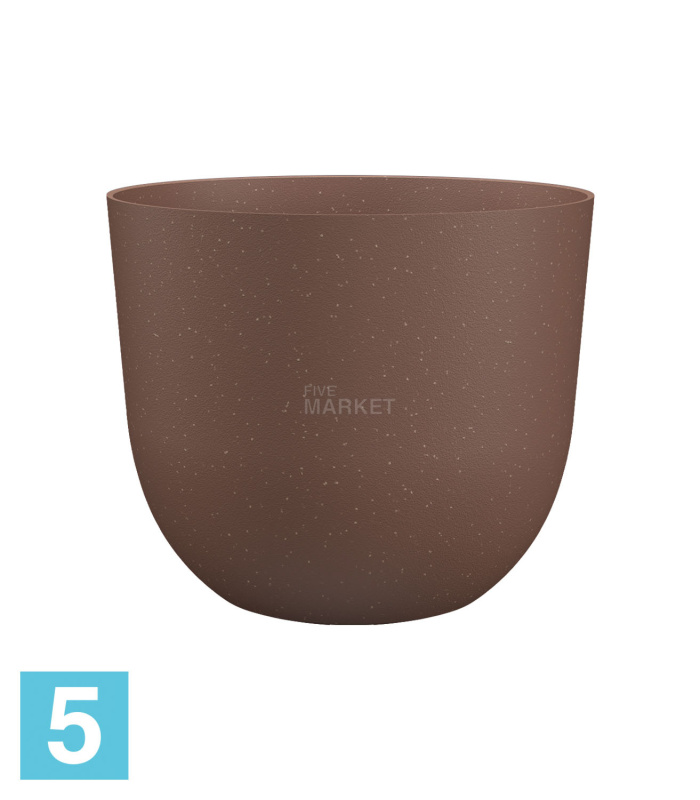 Настольное кашпо Artevasi Havana Natural, коричневое 20-d, 17-h