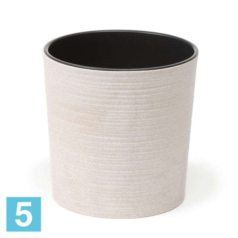 Кашпо Lamela Malwa eco Dluto, белое 30-d, 30,5-h