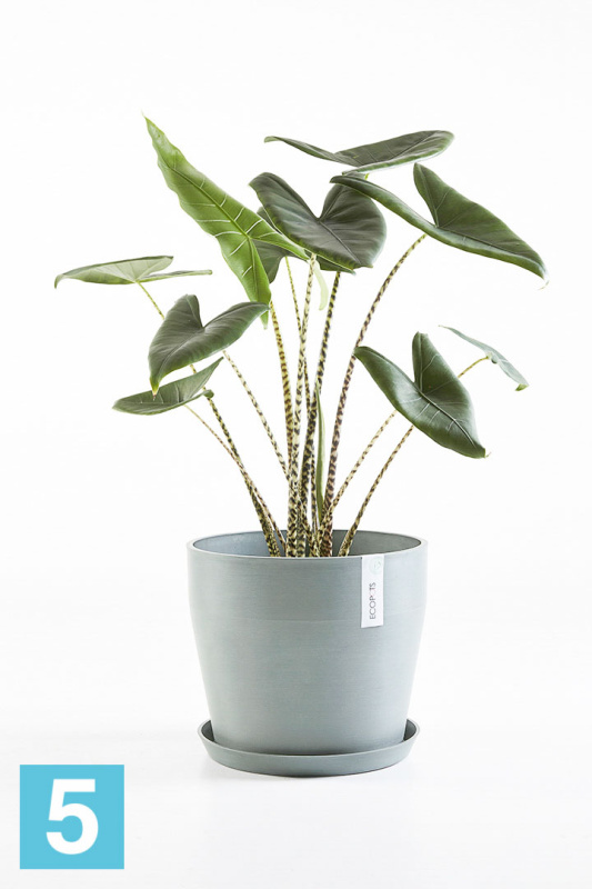 Напольное кашпо Ecopots Sankara, серо-голубое 40-d, 35-h