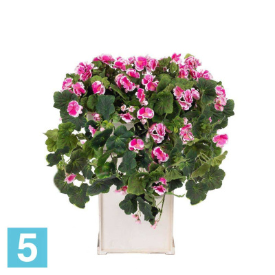 Франц.балк.40 см. Пеларгония ампельн.розовая искусственный Alseed, 55х, h-50 см.