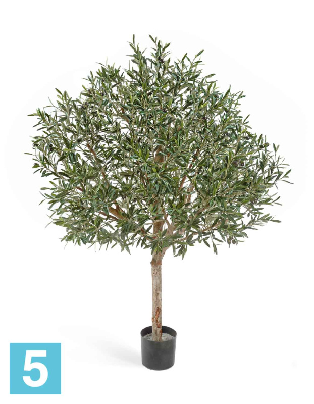 Олива искусственная TREEZ Collection "Натуральная" топиари с плодами 150h