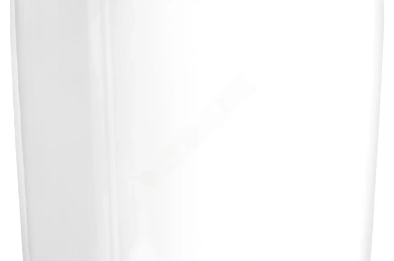 Прямоугольное кашпо TREEZ Effectory Gloss Низкий Узкий, белый глянцевый лак 100-l, 45-w, 45-h