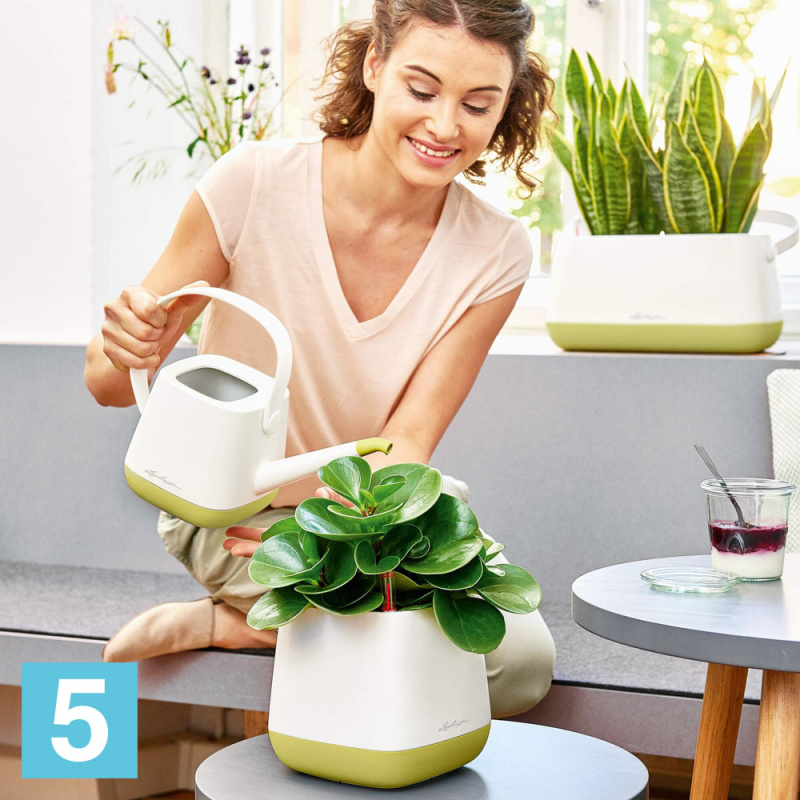 Лейка Lechuza YULA 1,7 l, белый/серый 30-l, 14-w, 22-h
