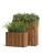 Кашпо TREEZ Effectory Timberline Низкий узкий дивайдер, тёмное дерево 73-l, 27-w, 50-h