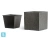 Кашпо TREEZ Effectory Stone Куб, тёмно-серый камень 60-l, 60-w, 60-h Кашпо TREEZ Effectory Stone Куб, тёмно-серый камень 60-l, 60-w, 60-h