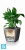 Lechuza Quadro кашпо, красное 28-l, 28-w, 26-h