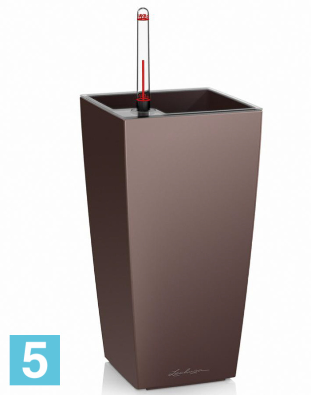 Lechuza Maxi Cubi кашпо, красное 14-l, 14-w, 26-h