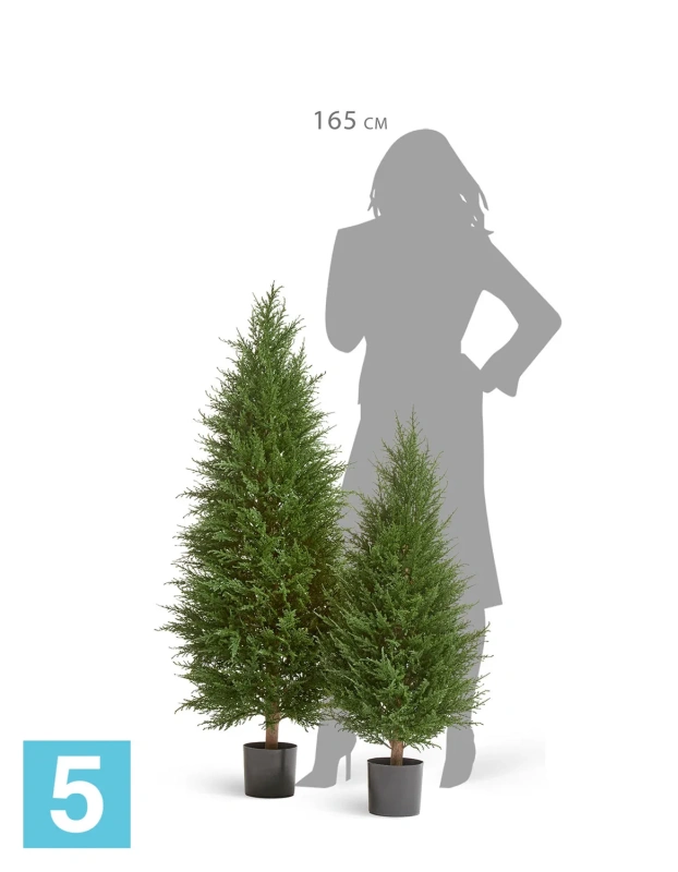 Кипарис Тауэр Элегант искусственный TREEZ Collection уличный 120h (крона 50-d, 100-h)